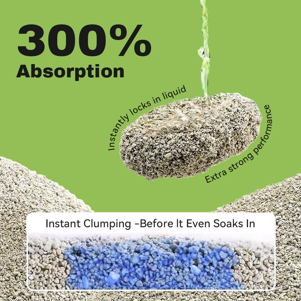 LALAHOME Upgrade Bentonite Litter Sodium Mineral Cat Litter