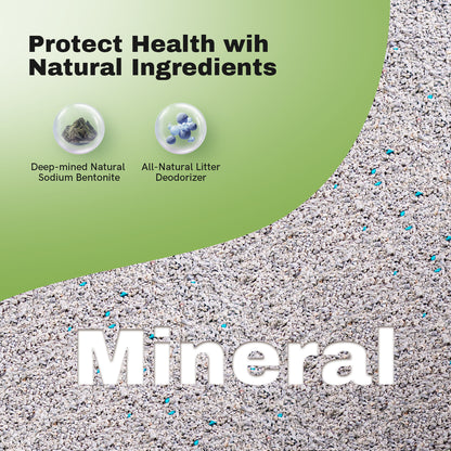 LALAHOME Upgrade Bentonite Litter Sodium Mineral Cat Litter