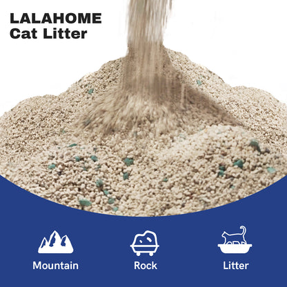 LALAHOME Litière pour chat premium en bentonite à base de sodium 3-en-1